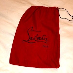 Christian louboutin dust bag 9x13.5 inches